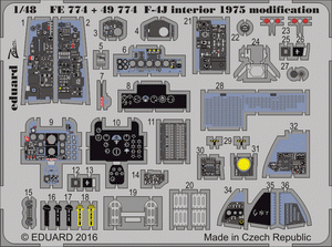 Intérieur du F-4J Eduard 49774, modification 1975, ACADEMY, échelle 1/48