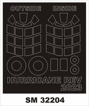 Montex SM32204 HURRICANE IIB pour REVELL 1/32