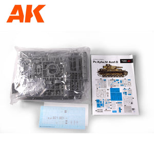 AK Interactive AK35504-B PZ.KPFW.IV AUSF.D AFRIKA KORPS + 5 FIGURINES ÉQUIPAGE DE CHARS ALLEMAND AFRIKA KORPS 1/35 – immagine 3