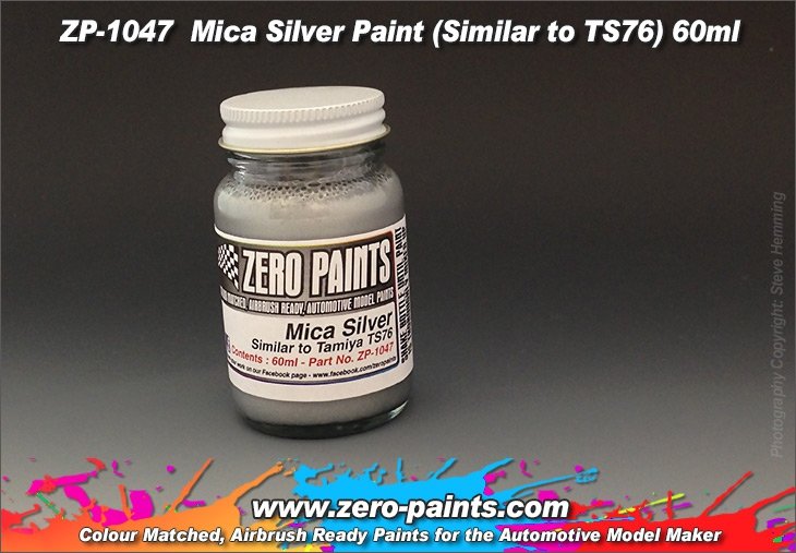 Peinture argent mica Zero Paints ZP-1047 (similaire à TS76) 60 ml
