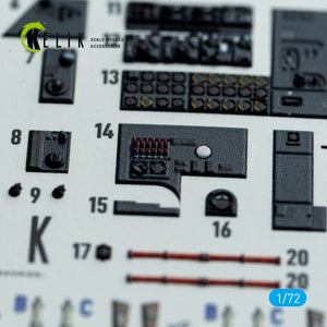 Kelik K72213 He-177A-5 - interior 3D decals for Revell kit 1/72