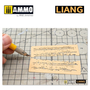 Pochoirs pour aérographe Liang 0009 à effets d&amp;#39;écaillage – image 6