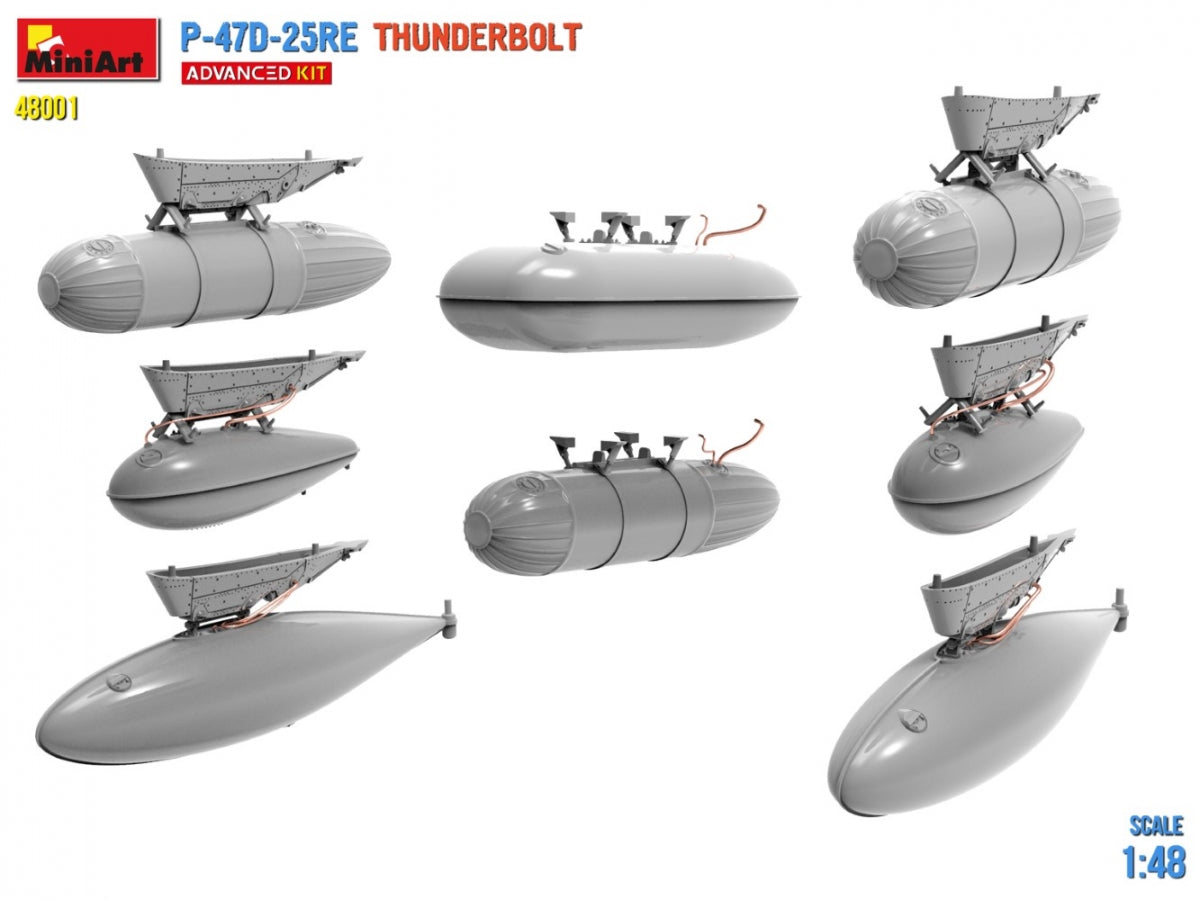 MiniArt 48001 P-47D-25RE Thunderbolt - Kit avancé 1/48 – immagine 9