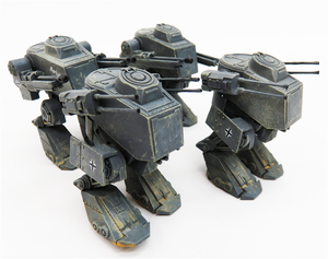 Modelcollect UA72195 Fist of War Mech de combat léger allemand Blf-100A de la Seconde Guerre mondiale, échelle 1/72 – image 4