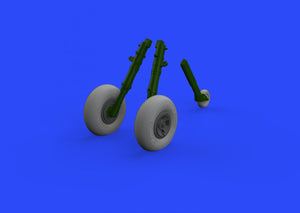 Roues Eduard 632129 Spitfire Mk. IX à 4 rayons avec pneu lisse TAMIYA 1/32