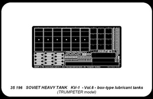 Aber 35196 Char lourd russe KV-1 - vol. 6 - ensemble supplémentaire - réservoirs de lubrifiant de type boîte (1/35) – image 3