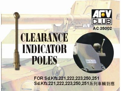 Poteaux indicateurs de dégagement AFV Club AC35002 (6 pièces)