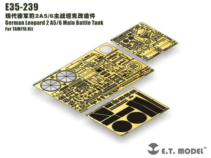 Maquette ET E35-239 Char de combat principal allemand Leopard 2 A5/6 (pour kit TAMIYA) (1/35)