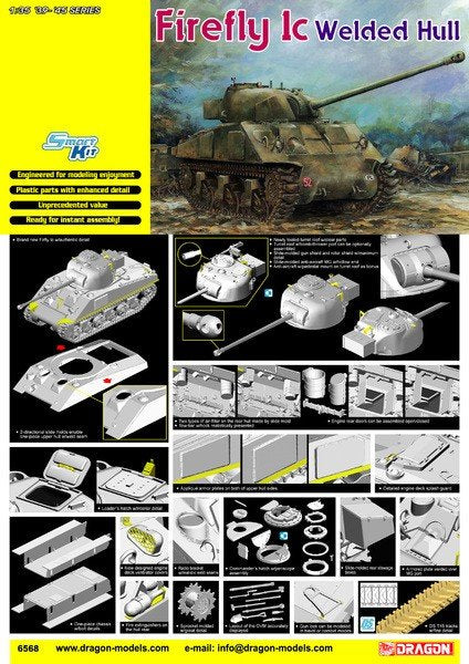 Dragon 6568 Firefly 1c Welded Hull 1/35