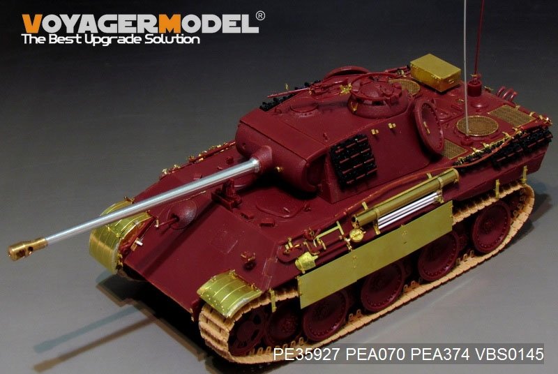 Maquette Voyager PE35927 Panther A allemand de la Seconde Guerre mondiale, version tardive, pour MENG TS-035, échelle 1/35  – image 5