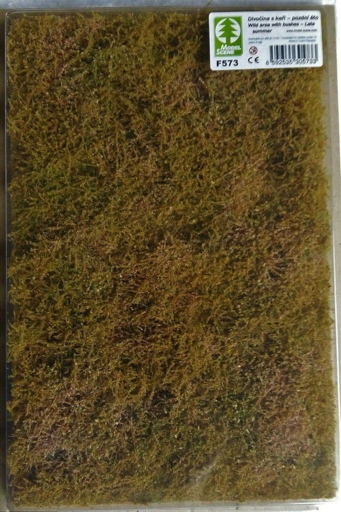 Scène miniature F573 Zone sauvage avec buissons - Fin d&amp;#39;été