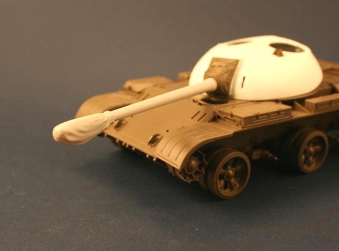 Canon Panzer Art RE35-102 avec housse en toile pour chars T-54/T-55, échelle 1/35