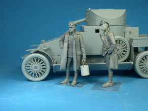 Copper State Models F35-007 Membre d&amp;#39;équipage de la division de véhicules blindés de la RNAS britannique avec un seau 1/35 – imagen 2