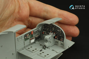Quinta Studio QD32204 B-25J Mitchell Gun Nose, intérieur imprimé en 3D et coloré sur papier décalcomanie (HK models) 1/32  – Bild 6