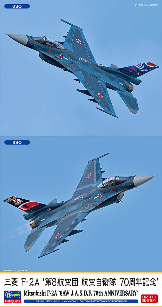 Hasegawa 07548 Mitsubishi F-2A « 8AW JASDF 70e anniversaire » 1/48