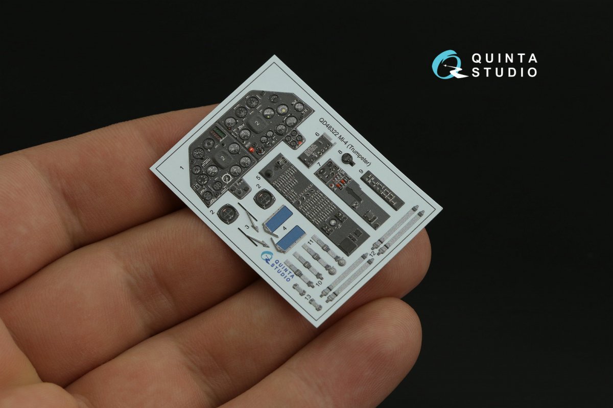 Intérieur imprimé en 3D et coloré pour Mi-4 (Trumpeter) par Quinta Studio QD48322, échelle 1/48 – Bild 4