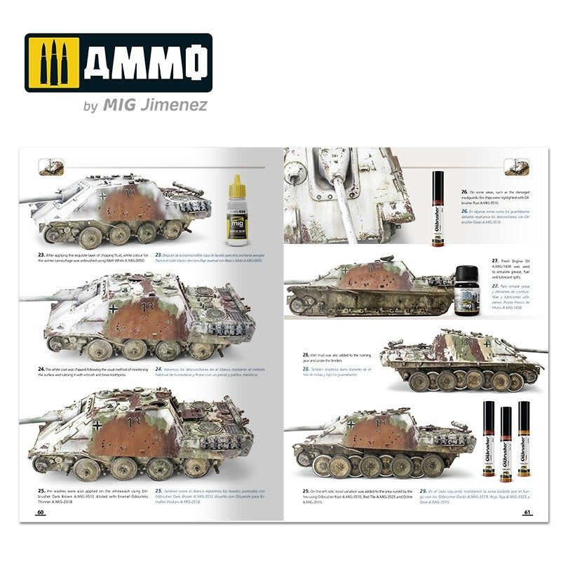 Munitions du MiG 6039 : Comment peindre des chars allemands de la Seconde Guerre mondiale en hiver (multilingue : anglais - espagnol) – image 5