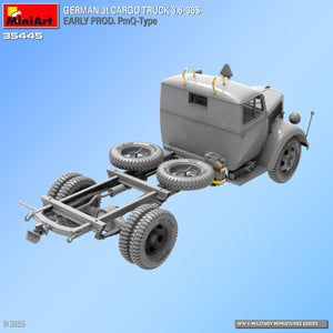 Miniart 35445 Camion cargo allemand 3 tonnes 3.6-36S Première production Type PmQ 1/35 – image 15
