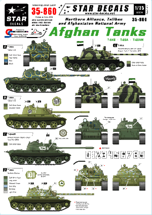 Star Decals 35-860 Chars afghans 1/35
