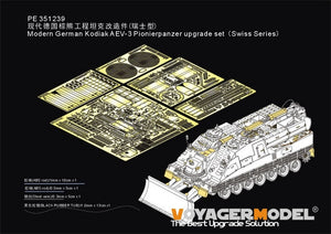 Kit de mise à niveau Voyager Model PE351239 pour char de pionnier allemand moderne Kodiak AEV-3 (série suisse) pour BORDER BT-011 au 1/35