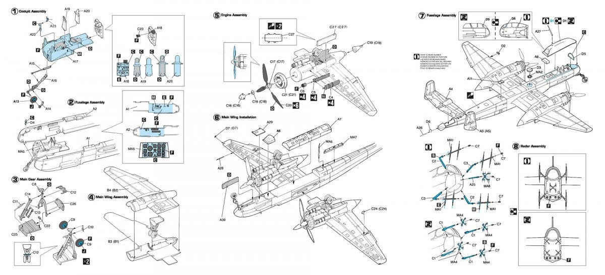 Hobby 2000 72067 Heinkel He 219 A-0 (DRAGON + CARTOGRAPHE + MASQUES) 1/72 – image 3