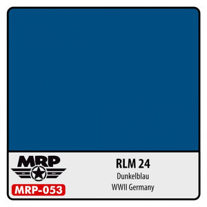 Peinture MR. Paint MRP-053 RLM 24 Dunkelblau (Bleu foncé allemand de la Seconde Guerre mondiale) 30 ml