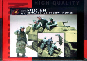 Ventilateur Hobby HF560 ALLEMAND Sd. Kfz. 251/1 CREW-4 FIGURINES 1/35 – image 2