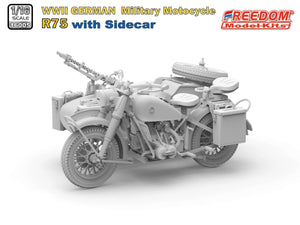 Freedom 16005 R75 avec side-car, moto allemande de la Seconde Guerre mondiale, échelle 1/16 – image 2
