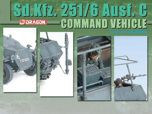 Dragon 6206 Sd.Kfz. 251/6 Ausf. Véhicule de commandement C (1/35) – immagine 6