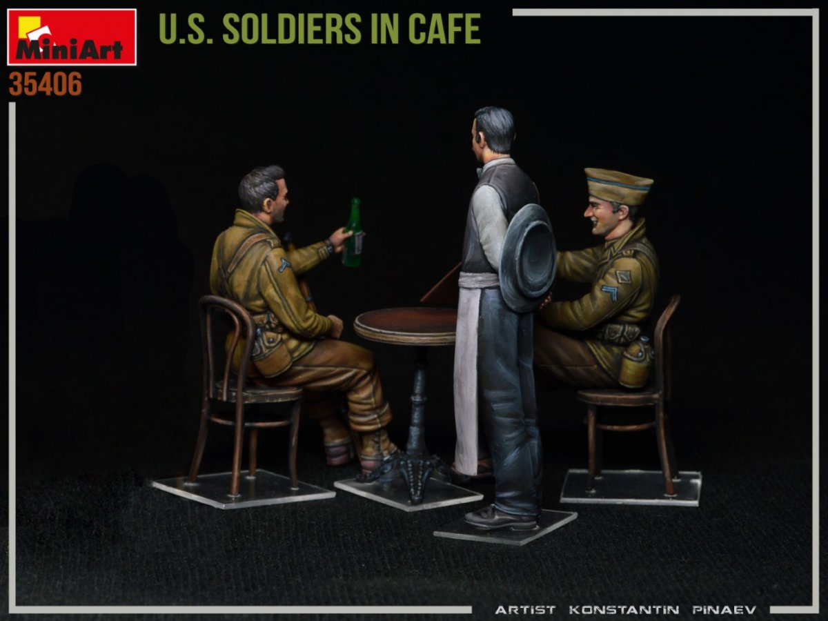 MiniArt 35406 SOLDATS AMÉRICAINS DANS UN CAFÉ 1/35 – image 4