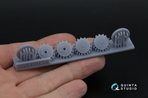 Roues Quinta Studio QT48035 I-16 (premier modèle) avec moyeux séparés et pneus lestés (tous les kits) 1/48 – image 4