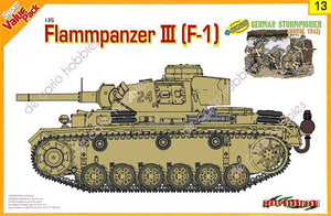 Cyber ​​Hobby 9113 Flammpanzer III avec chenilles Magic Tracks à valeur ajoutée et ensemble de figurines bonus de Sturmpionier allemand (1/35)
