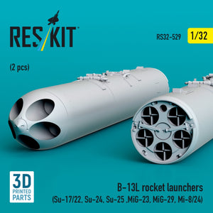 Lance-roquettes RESKIT RS32-0529 B-13L (2 pièces) (Impression 3D) 1/32 – immagine 2