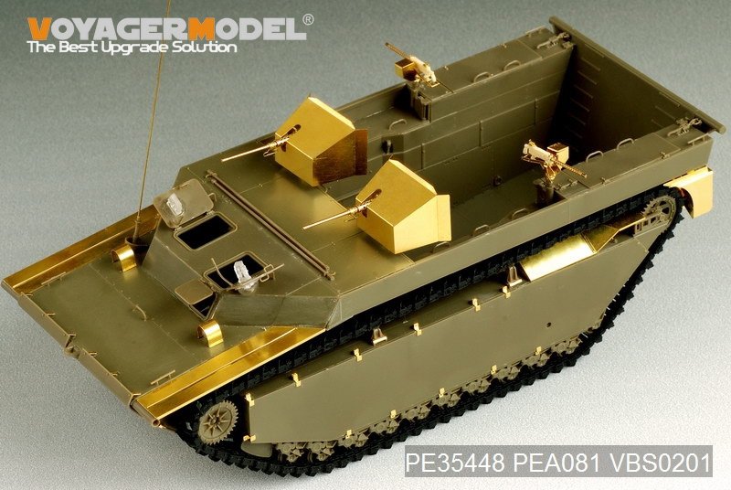 Maquette Voyager PE35448 WWII US LVT-4 Water Buffalo Landing Vehicle Chenillé de base pour AFV CLUB 35205 1/35  – immagine 16