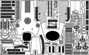 Pontos 23004F1 USS BB-61 Iowa 1944 Ensemble de détails (Pont en bois teinté teck) (1/200) – immagine 18