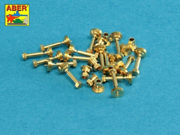 Aber 16110 Imitation tournée de boulons et écrous hexagonaux 1,6 x 4,0 mm x 15 pièces et écrous de 1,6 mm x 10 pièces (1/16)