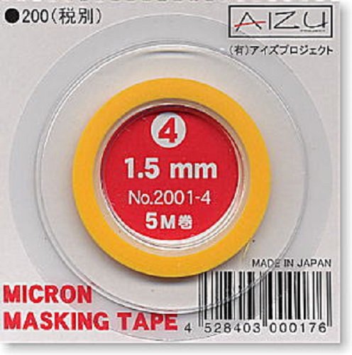 Ruban de masquage Aizu 2001-4 Micron (1,5 mm)