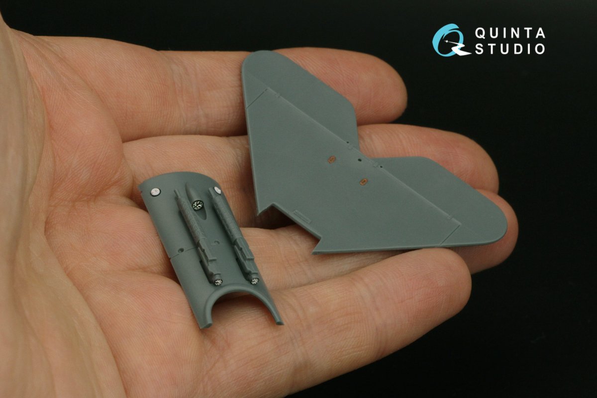 Intérieur imprimé en 3D et coloré sur papier décalcomanie Quinta Studio QD48298 Fokker EV-DVIII (Eduard) 1/48 – imagen 9