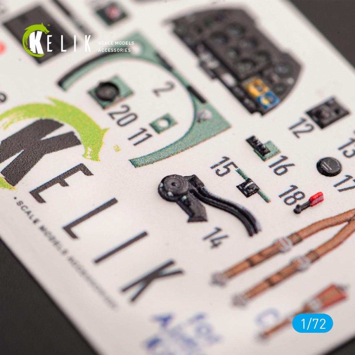 KELIK K72050 SPITFIRE F.MK.22 - DÉCALCOMANIES 3D INTÉRIEURES POUR KIT AIRFIX 1/72 – image 3