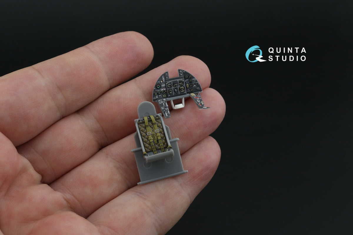 Intérieur imprimé en 3D et coloré sur papier décalcomanie Quinta Studio QD48503 Typhoon Mk.Ib (fin de production) (Hasegawa/Italeri) 1/48  – image 8