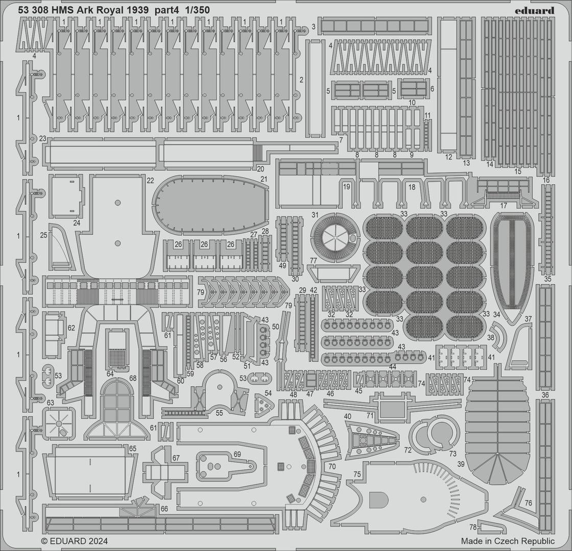 Maquette Eduard BIG5372 HMS Ark Royal 1939 J&amp;#39;ADORE LE KIT 1/350 – image 4