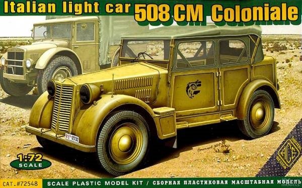 ACE 72548 Véhicule militaire léger italien 508 CM Coloniale (1/72)