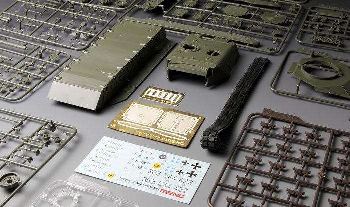 Meng Model TS-007 GERMAN MAIN BATTLE TANK LEOPARD 1 A3/A4 1/35 – zdjęcie 10
