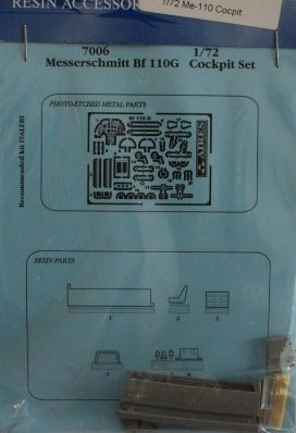 Kit cockpit Aires 7006 Messerschmitt Bf 110G 1/72 ITALERI