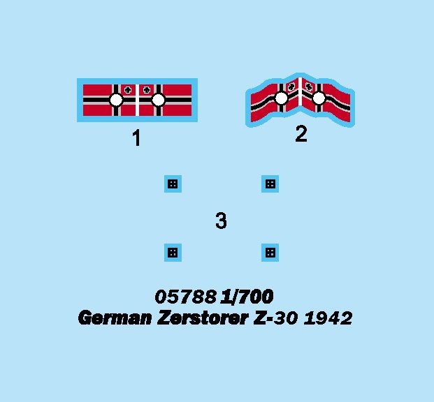 Trumpeter 05788 Zerstorer allemand Z-30 1942 1/700 – image 2