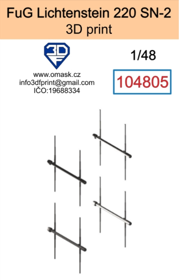 Omask 104805 FuG 220 Lichtenstein SN-2 (impression 3D) 1/48