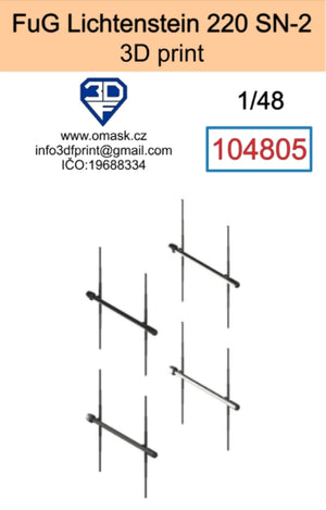 Omask 104805 FuG 220 Lichtenstein SN-2 (impression 3D) 1/48