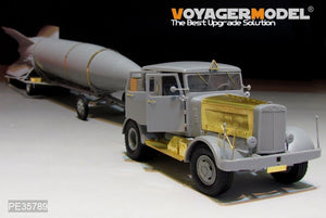 Voiture militaire Hanomag SS100 de la Seconde Guerre mondiale avec transporteur de roquettes V2, modèle Voyager PE35789, pour TAKOM 2110, échelle 1/35 – image 8