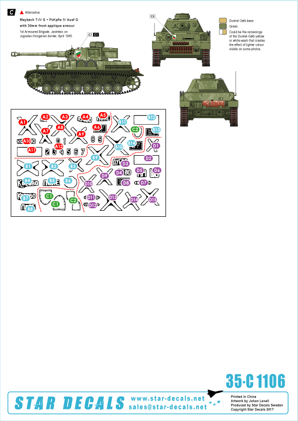 Star Decals 35-C1106 Axe et Europe de l&amp;#39;Est PzKpfw IV 1/35 – immagine 2