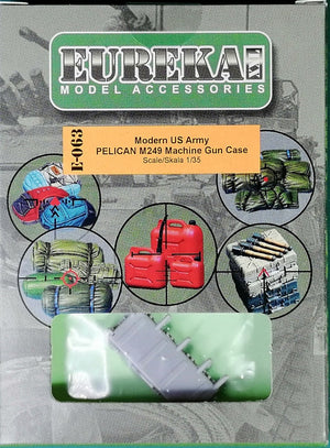 Eureka XXL E-063 Étui pour mitrailleuse PELICAN M249 de l&amp;#39;armée américaine moderne, échelle 1/35